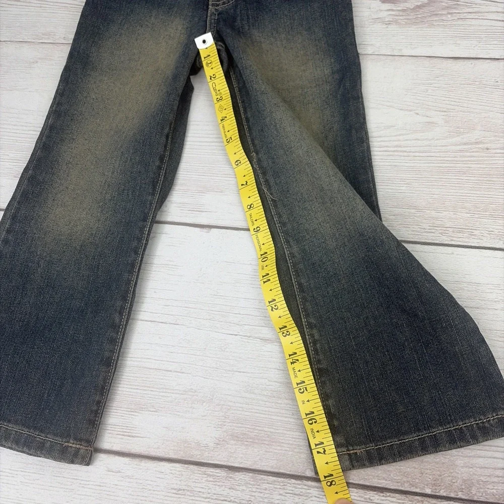 New Lot of 2 The Children's Place Boy's 4 Boot Cut Jeans Adjustable Waist Pants